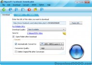 Bigasoft Facebook Downloader screenshot